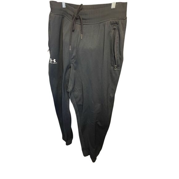 Under Armour Retro Y2K Men’s Black Soccer/Sweatpants Loose Fit Cold Gear w/Side - Picture 5 of 7